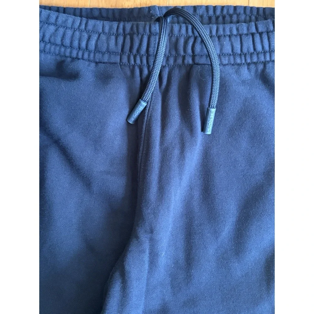 Lacoste Sport Sweatpants Mens Medium Blue Fleece Jogger Track Side Stripe Logo